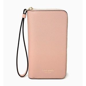 Kate Spade New York Cameron Zip Leather Wristlet